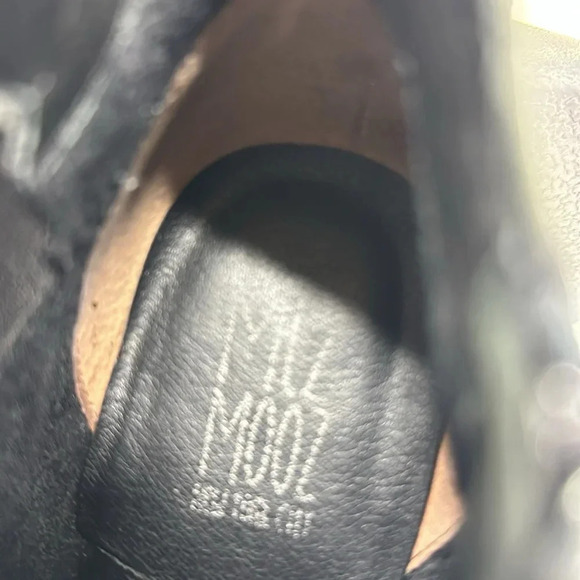 Miz Mooz Kasha High Heel Heeled Ankle Boots Bootie Leather Black Size 37 6.5 - Picture 9 of 11